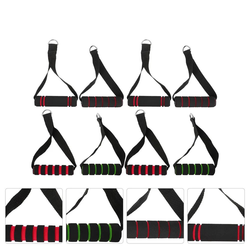 

8pcs Fitness Handle Resistance Band Elastic Rope Pull Up Strap Tension Exercise Equipment Durable Lightweight