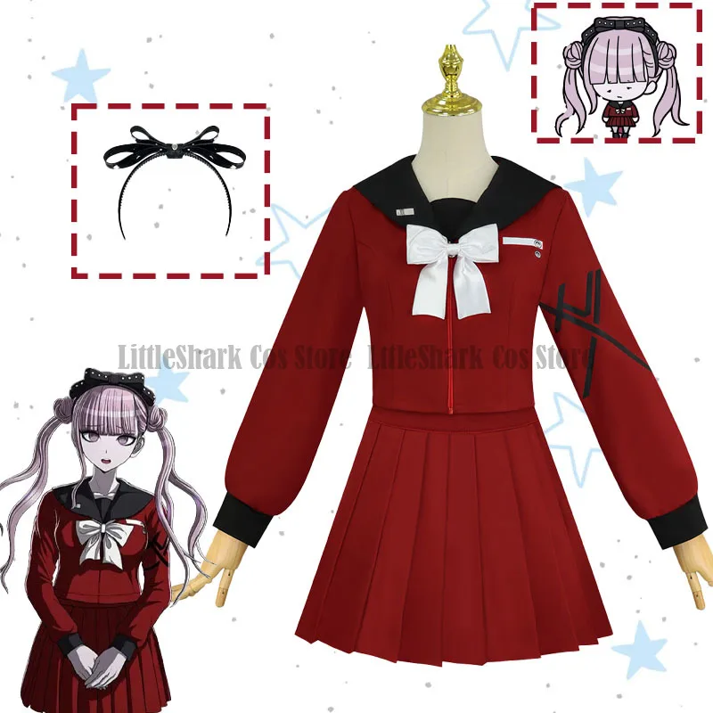 

The Hundred Line Tsukumo Menu Cosplay Tsukumo Menu JK Uniform Sailor Outfit The Hundred Line Косплей Хэллоуин Униформа для ролевых игр