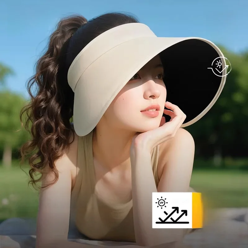 women's-summer-sun-hat-large-brim-uv-protection-empty-top-foldable-sun-cap-breathable-fabric-couple's-adjustable-strap-hat