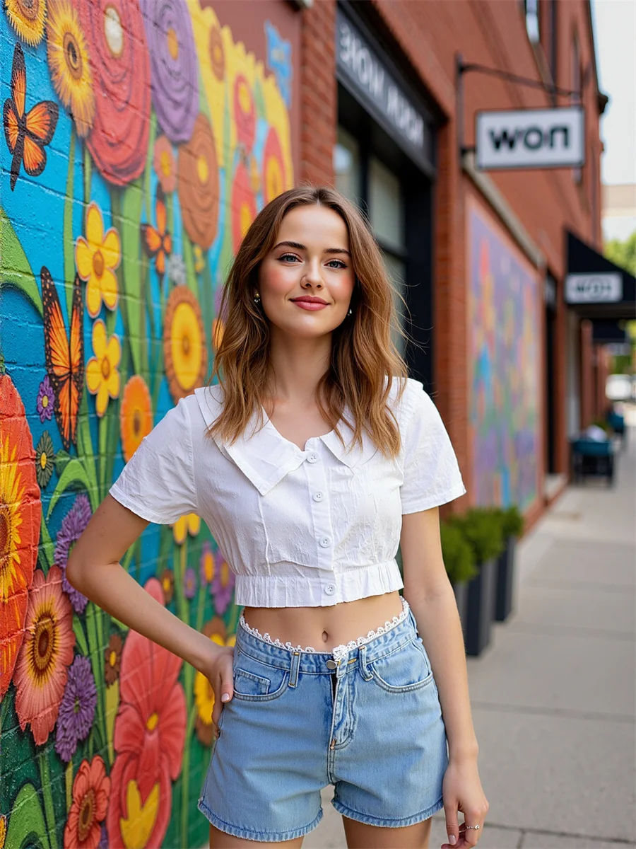 Shorts für Damen, hohe Taille, alltäglich dekoriert, Tale Sense Petticoat, Unterhose, Prinzessin, ärmellos, rückenfrei, Swing-Vintage