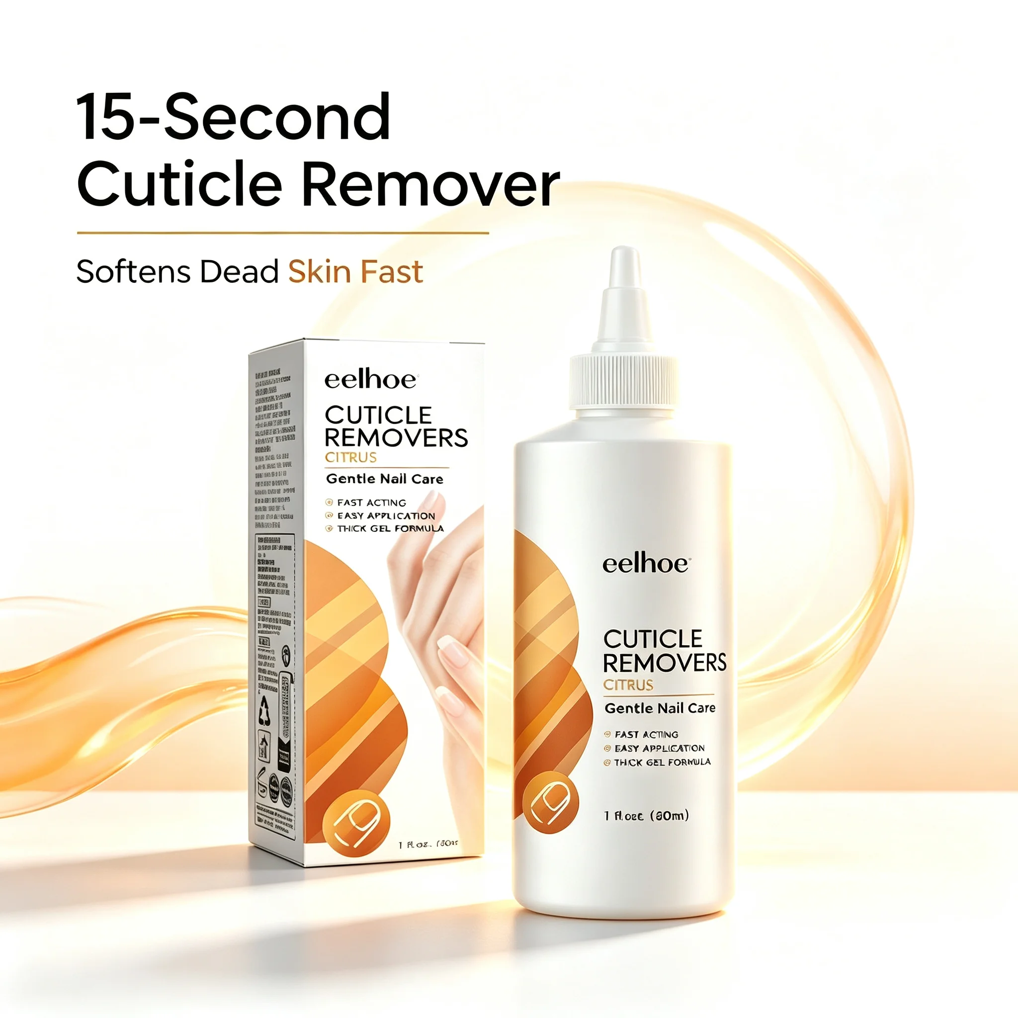 Cuticle Care Gel, Nail Repair, Soften Damaged Nails & Remove Cuticle Dead Skin, Strengthen Brittle Nails for Manicure Pedicure