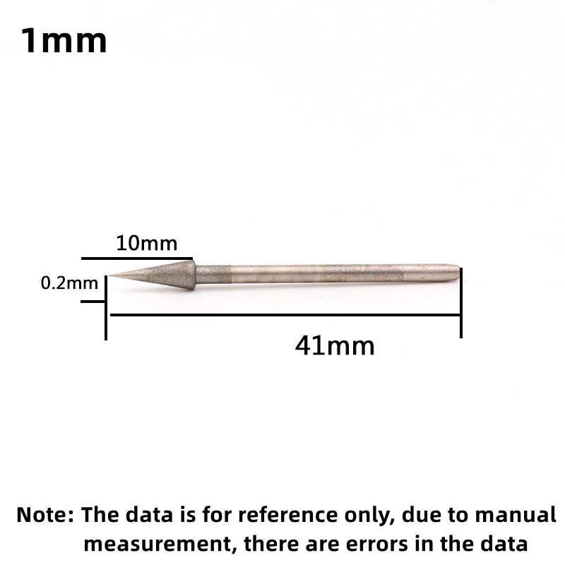 1200 Grit Grinding Head Needle Bits Burrs Engraving Carving Tool 2.35mm Shank Diameter
