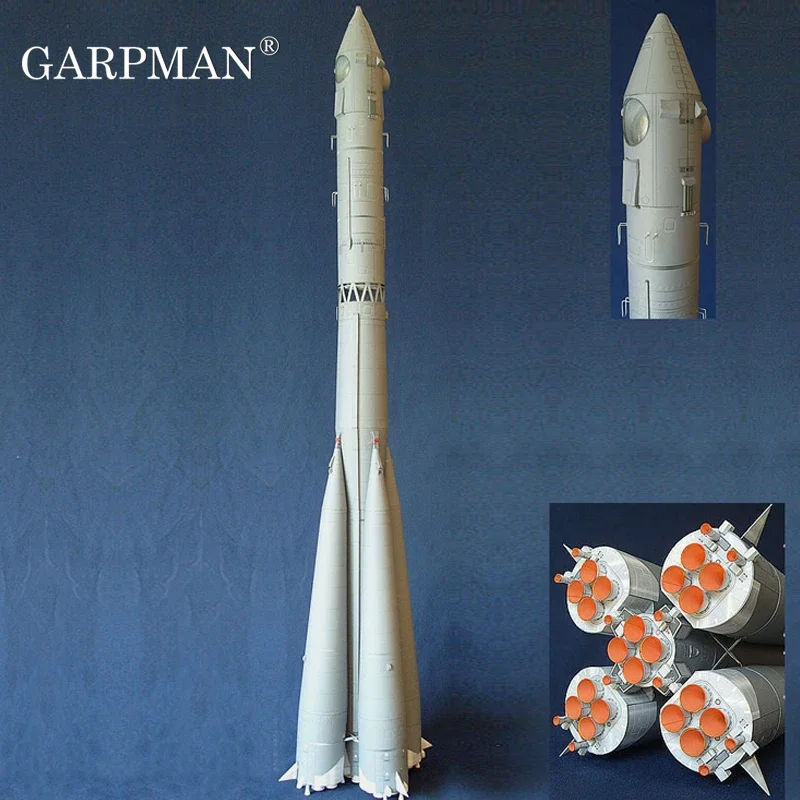 

80cm 1:48 Soviet Union Lift Launch Vehicle 3D Paper Model Student Manual Class DIY Origami Spaceflight Paper Art