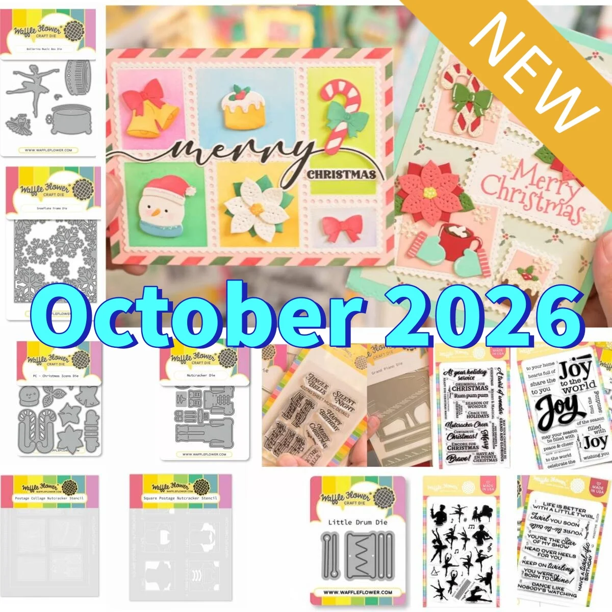 October 2026 New Joyful Notes Christmas Ballerina Metal Cutting Dies Clear Stamps Stencil For DIY Scrapbook Paper Embossing