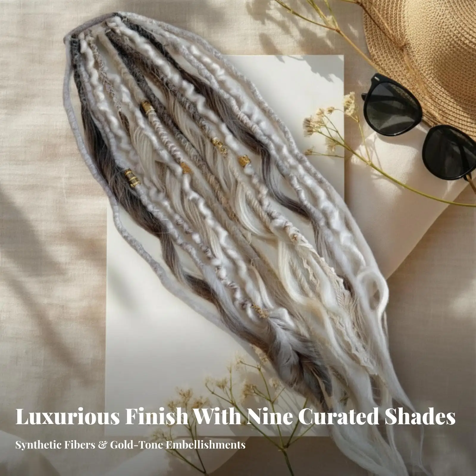 Bohemian Dreadlock Ponytail Extension | Instant Length and Volume, Braided Ponytail Extension, for Festivals