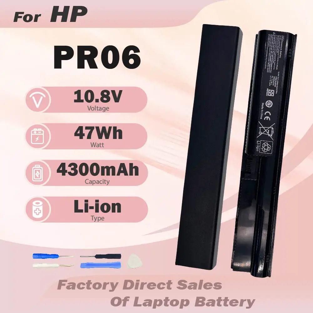 Battery PR06 633733-321 633805-001 650938-001 PR06 Compatible with HP Probook 4330s 4331s 4430s 4431s 4435s 4530s 4535s 4536s 44