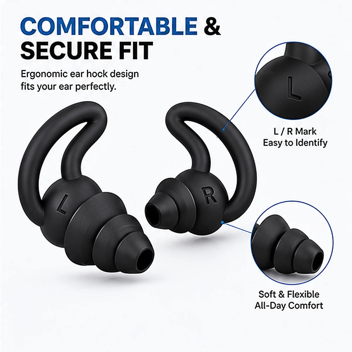 Sleep Noise Reduction Earplug Ear Protection Earplugs Anti-Noise Waterproof Plug For Travel Work Tapones Para Dormir Earplugs