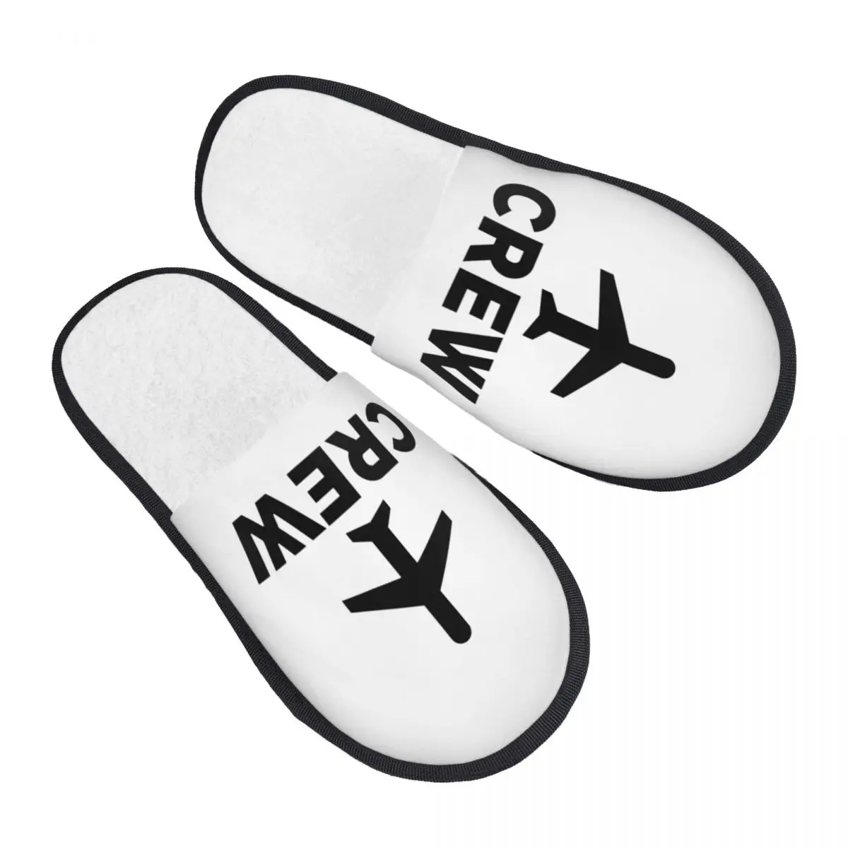 Custom Aviation Plane Flight Crew House Slippers Cozy Airplane Aviator Pilot Memory Foam Fluffy Slipper Indoor Outdoor Shoes