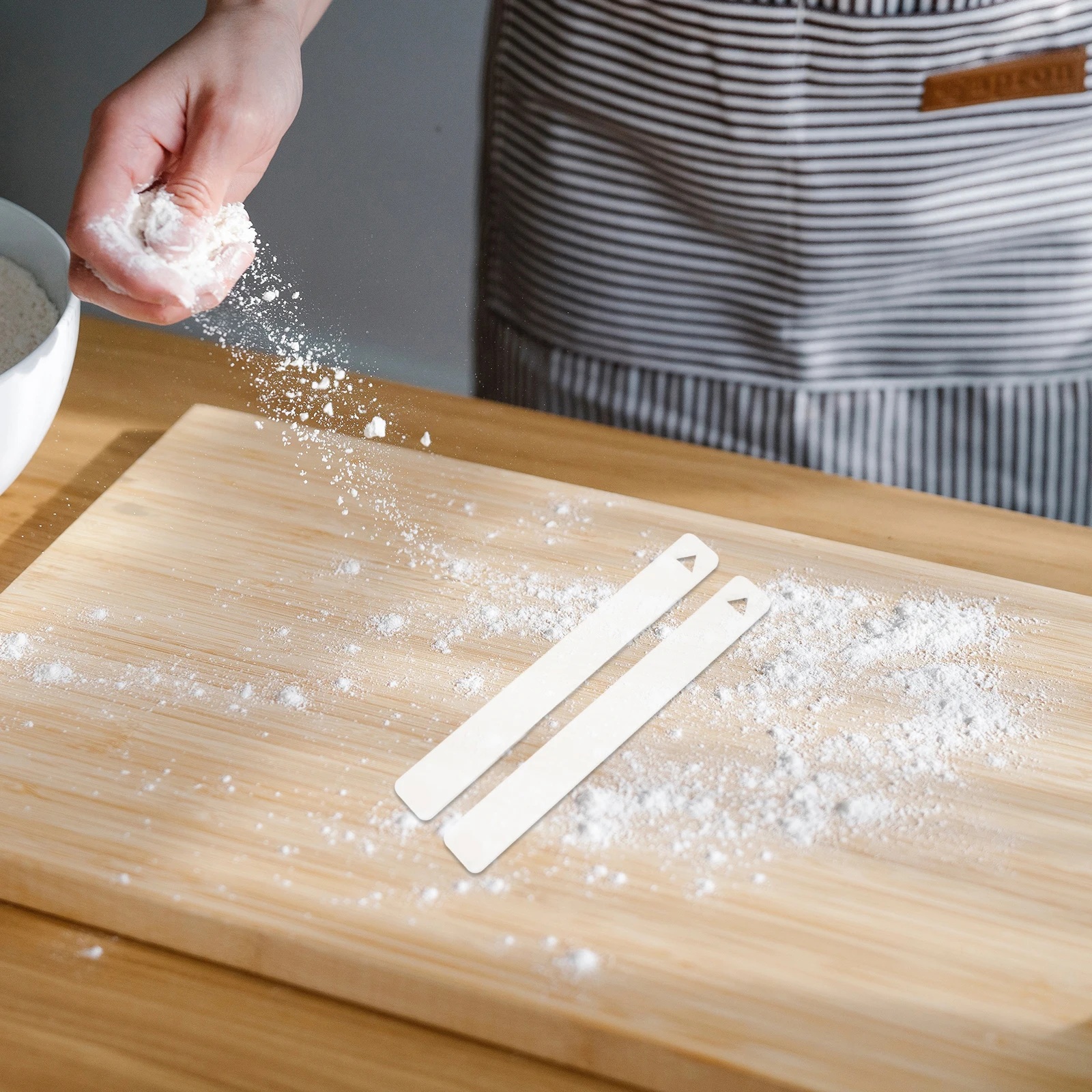 

Acrylic Biscuit Ruler Clay Depth Guide Roller Baking Accessories Ceramics Tools Measuring Gauge Guides ing Flat