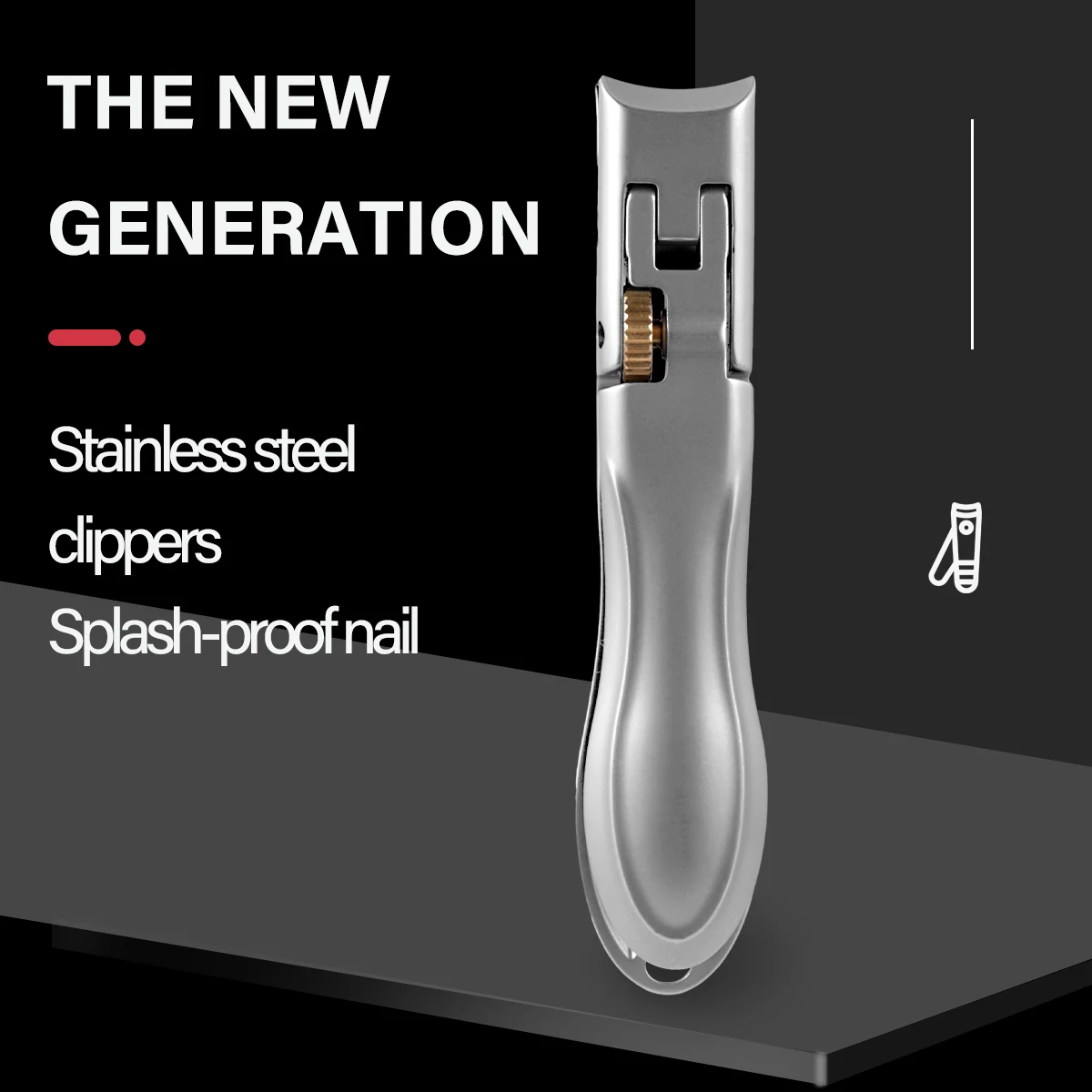 TJ SEGA Nail Clippers Stainless Steel Nail Cutter Professional Wide Jaw Opening Manicure Fingernail Trimmer Thick Hard Toenail