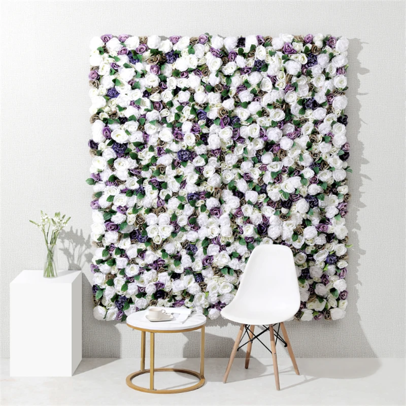 

Artificial Silk Rose Flower Wall Backdrop, Wedding Decoration, Birthday Party, Shop Backdrop Decor, Flower Wall Panels