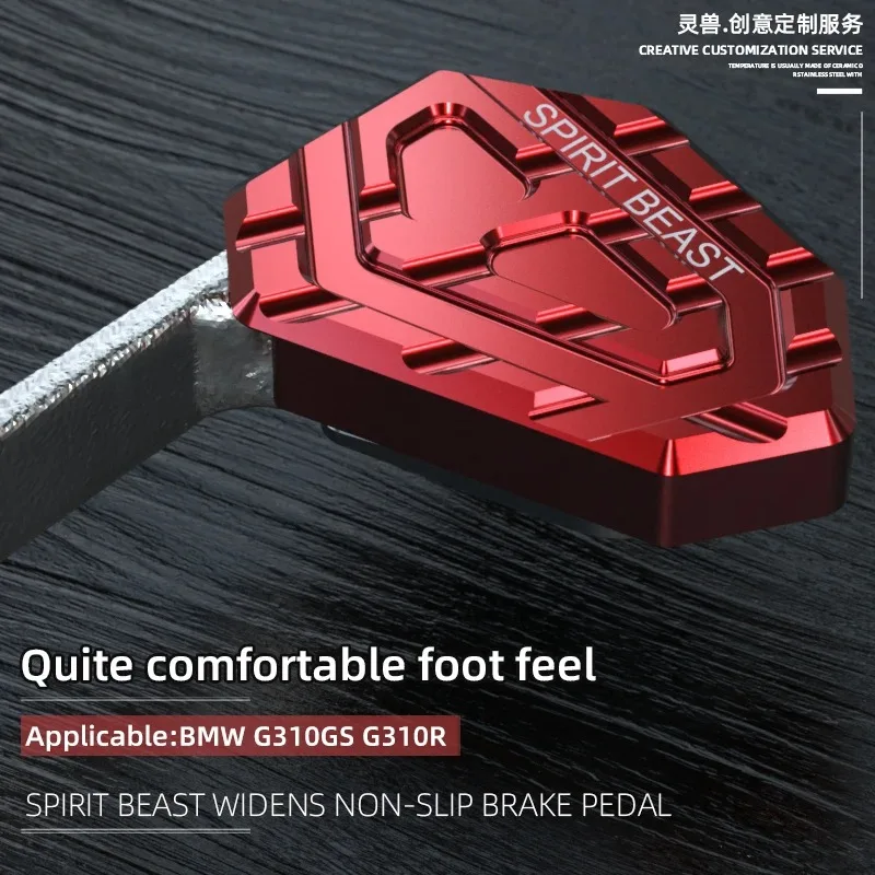 

Spirit Beast Motorcycle Rear Brake Pedal Enlarge Extender Pad Accessories for BMW G310GS G310R Foot Brake Lever Non-slip Pedal