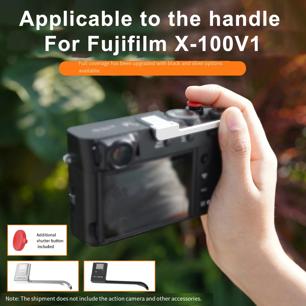 1pc Camera Finger Grip For Fuji X-100V1 Camera Aluminum Single-Handed Grip Photography Fixed Bracket Replace Accessories