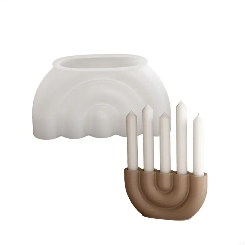 

85LF Multipurpose Sturdy Silicone U Holder Mould Set Portable for Resin Plaster Craft Supplies Assorted Sizes