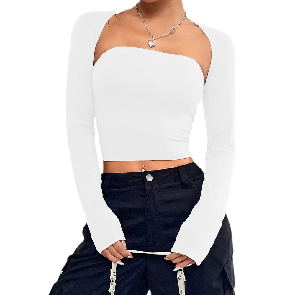 

Повседневная женская футболка Faion Long Sve Yoga Sport Design Sense, осенне-зимняя новинка, простая цветная блузка