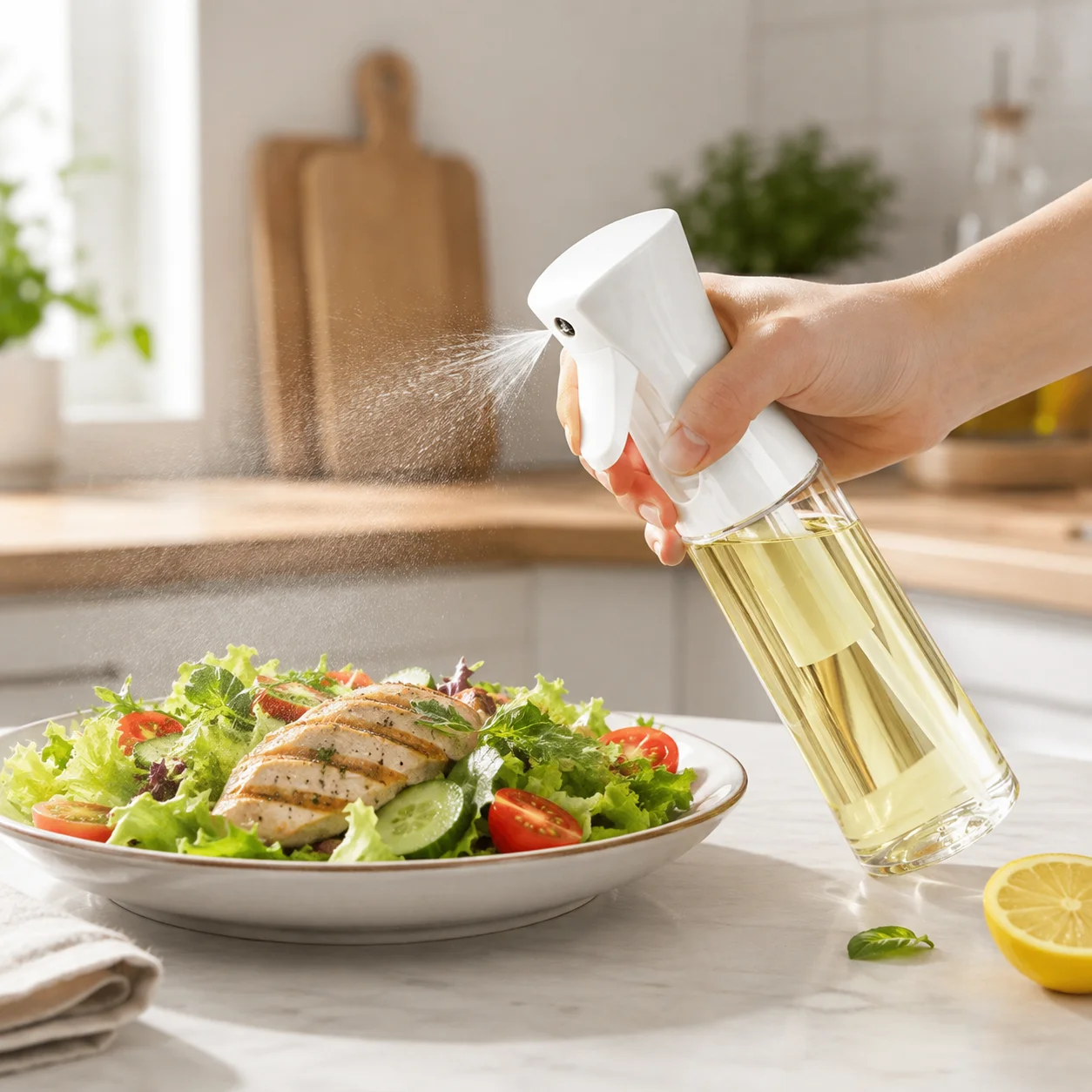 Spray Bottle Fine Mist Oil Sprayer Refillable Mister Multipurpose Spray Bottle Kitchen Sprayer Plant Mister Cleaning Bottle