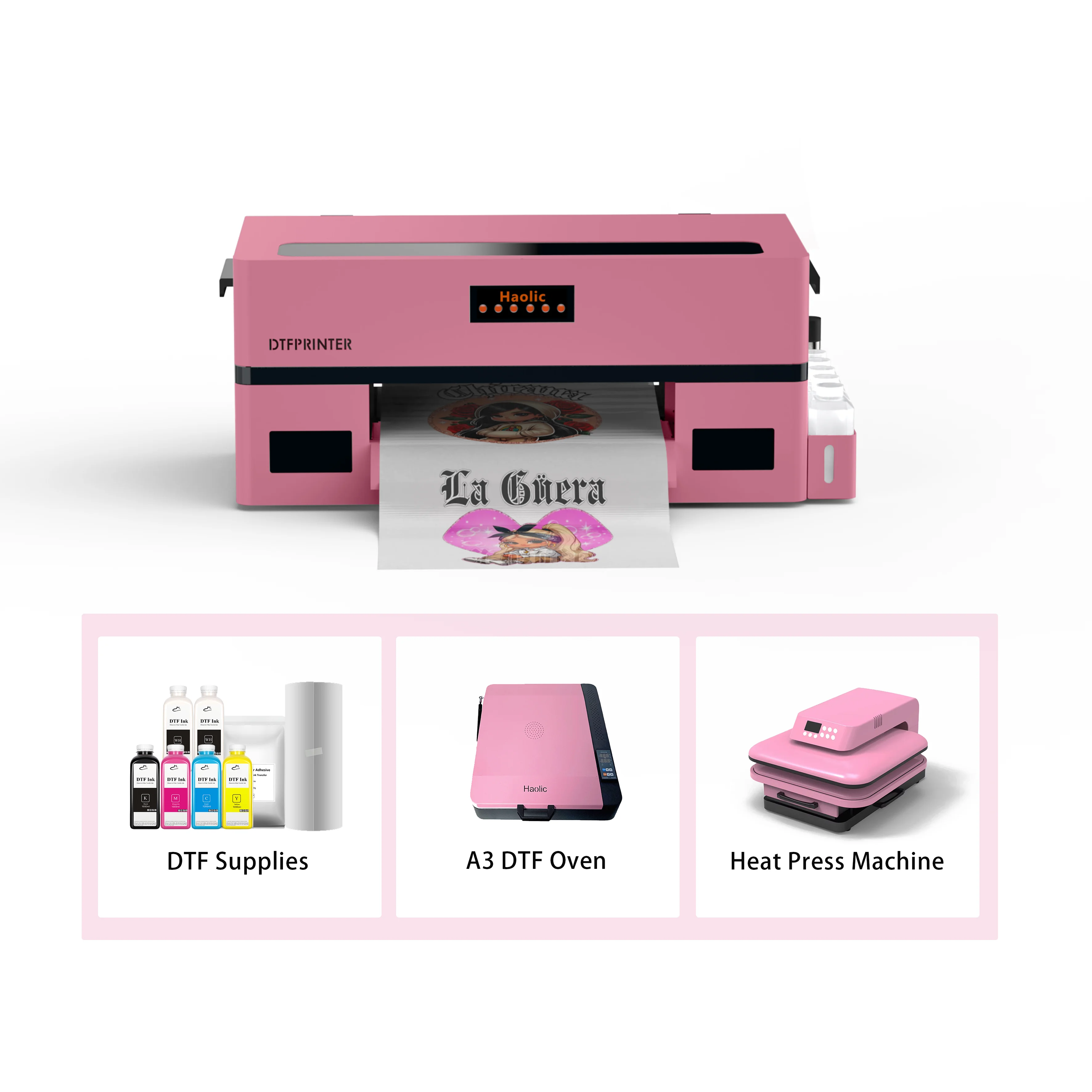 New Arrival A3 DTF Oven With Temperature Control& 50s Fast Drying For T-Shirt Powder Curing And Heat Transfer Printing