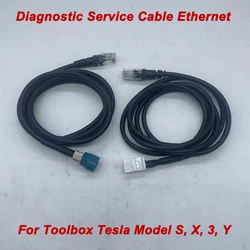 Nuovi cavi di servizio diagnostico da 1.5 metri Ethernet per Toolbox Tesla Model 3 / Y Model S/X muslimatexlimah Repair Tool