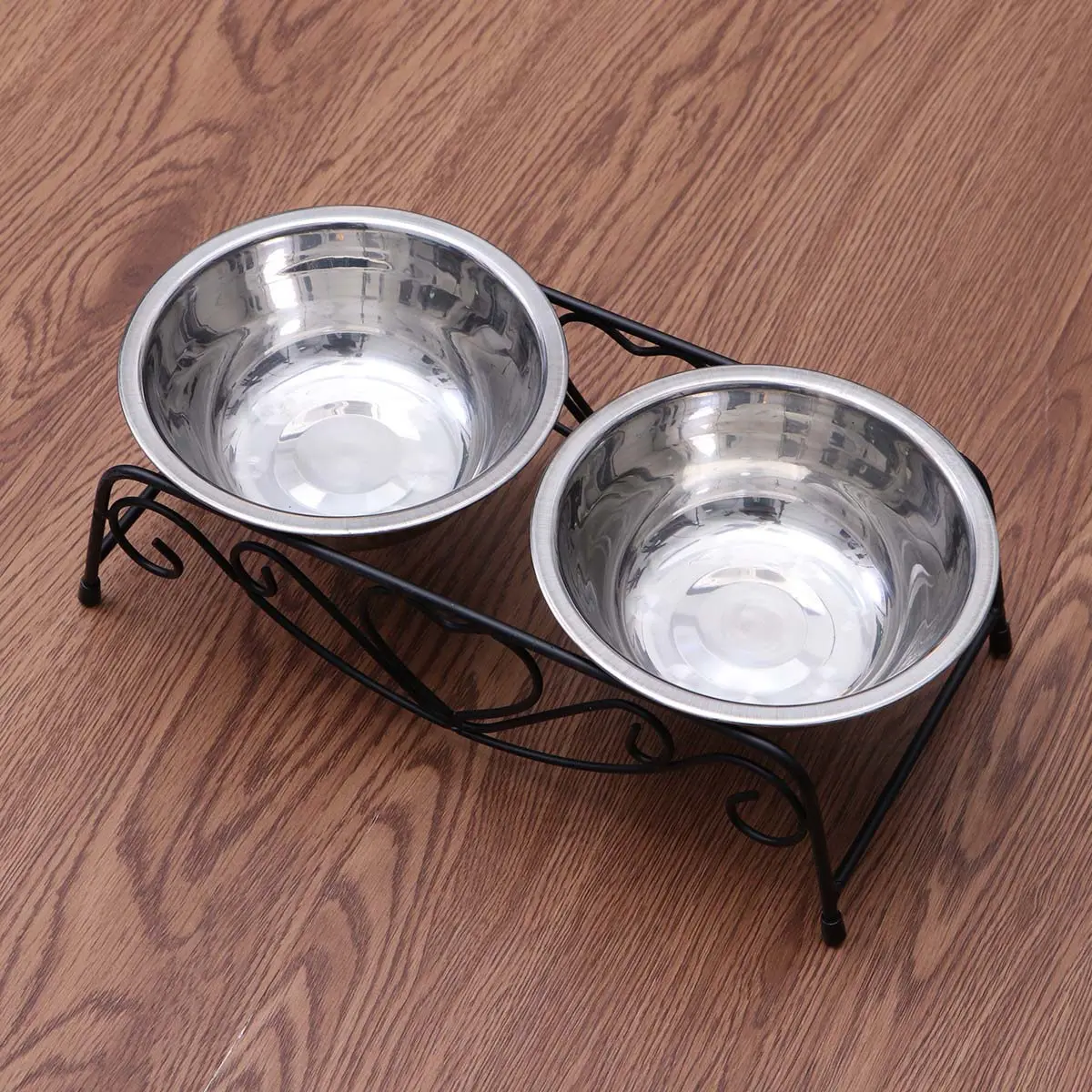 

Stainless Steel Dog Bowl Non-Skid Base Rust Resistant Dual Pet Feeder Food Water Bowl For Cats Puppies Kitchen Grade Metal