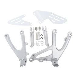 Motorcycle Front Rider Footrests Foot Pegs Bracket For YAMAHA YZF R1 YZF-R1 YZFR1 2007-2008