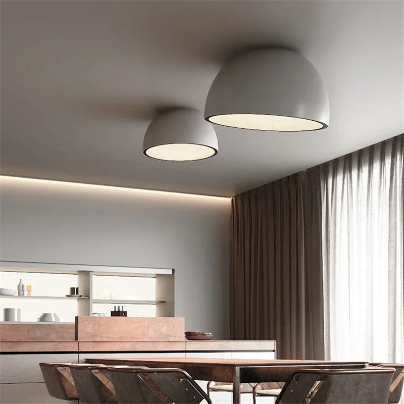 Modern LED Ceiling Lights Nordic Creative Inclined Bowl Shaped Ceiling Lamp Luxury Bedroom Living Room Kitchen Light Fixtures