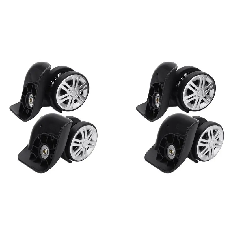 A01F-Para Kit Rodinha de Mala London Fog, Rodas de Substituição para Malas de Viagem, 2 Pares de Rodas de Substituição A65 para Bagagem