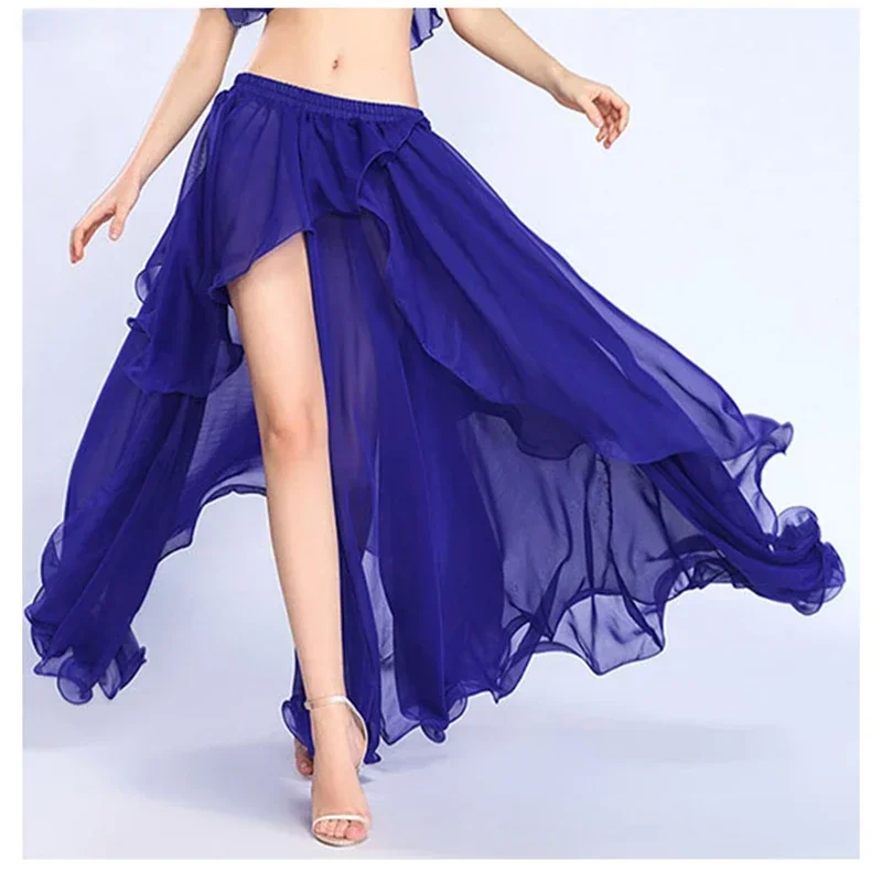 المنافسة المهنية الجديدة مثير الشيفون المرأة فستان الرقص الشرقي فستان راقصة في 11 لونا #2