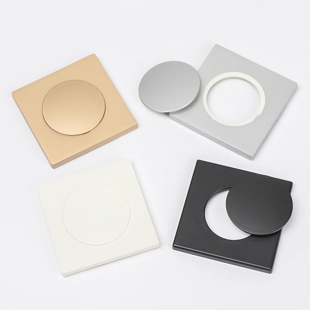 86Type ABS Wall Wire Hole Cover Air-conditioning Dust Pipe Plug Reserved Drill Hole Panel Decor Office Desk Hole Cap Hardware