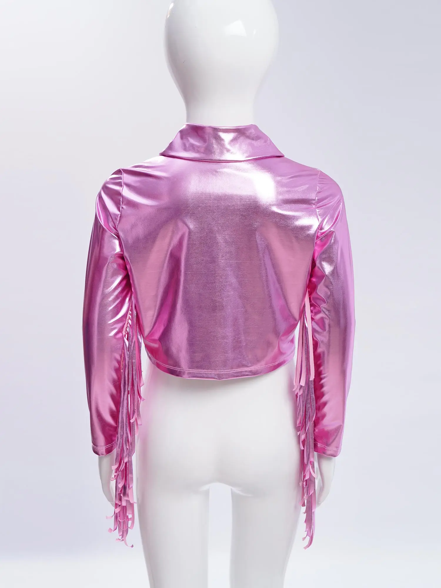 Kids Girls Long Sleeve Casual Sports Bomber Jackets Jazz Hip-hop Street Dance Costume Boys Shiny Metallic Baseball Outwear Coats 5 Kids Girls Long Sleeve Casual Sports Bomber Jackets Jazz Hip-hop Street Dance Costume Boys Shiny Metallic Baseball Outwear Coats 5