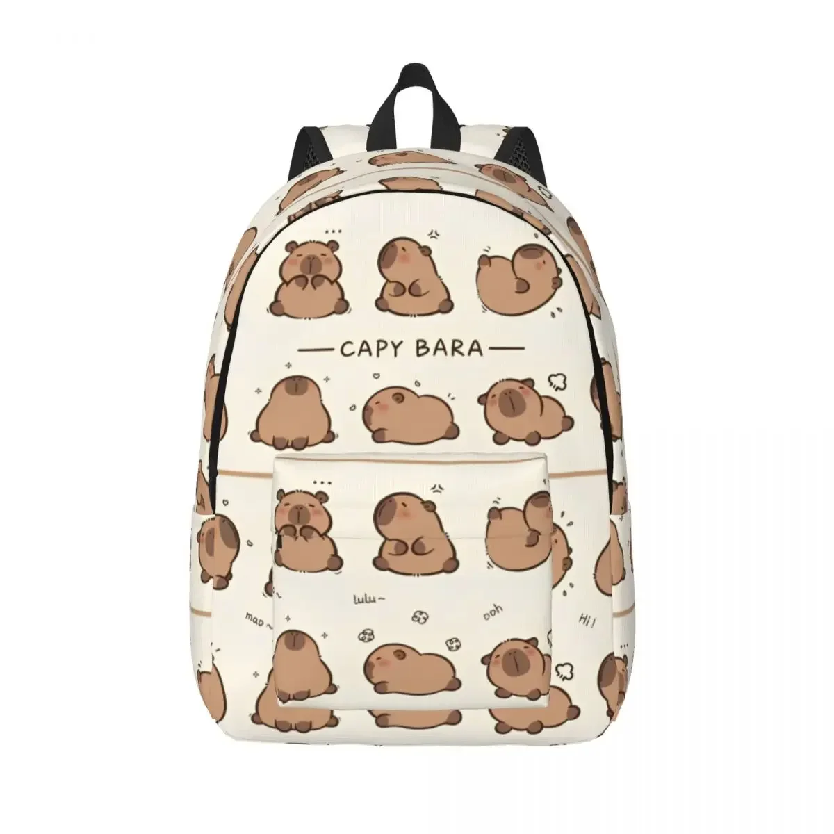 

Kawaii Capybara Cartoon Cute for Men Women Student School Bookbag Canvas Daypack Elementary High College Sports