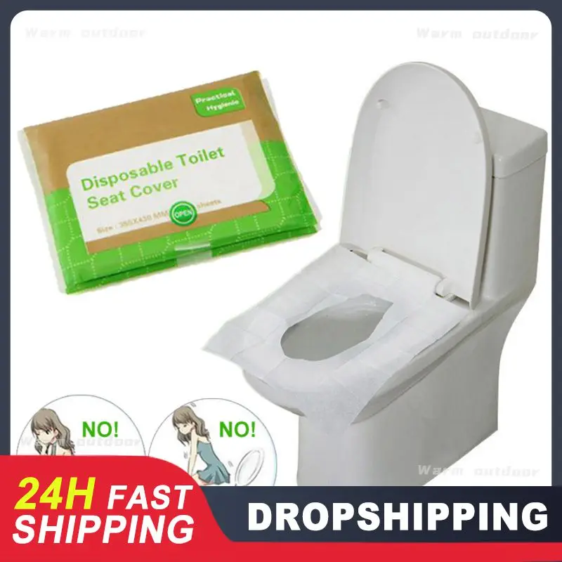 /pack Cushion Healthy Waterproof Disposable Portable Travel Toilet Seat Cover Mat Bathroom Toilet Paper Pad Home