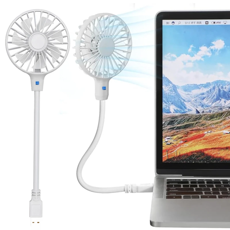 

2025 USB Handheld Fan Silent Cooling Power Bank Portable Wireless Mini Play USB Plug Fans With Switch Summer Outdoors and Travel