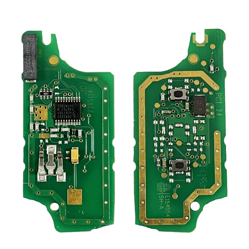 CN009004 Origianl 2 Buttons Smart Remote Key FCC CE0536 ID46 Chip 434 MHz Keyless Go For P-eugeot 307 2011-2013