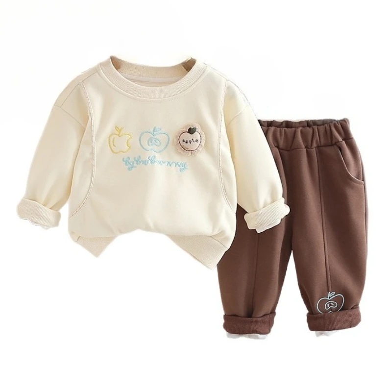 

New Spring Autumn Baby Clothes Children Girls Long Sleeved Suit T-Shirt Pants 2Pcs/Sets Toddler Casual Clothing Kids Tracksuits