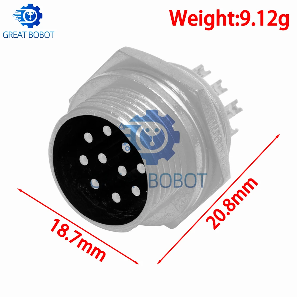 Wiring & Panel Application Connectors – GX16 16mm 2-10 Pin Male-Female Metal Aviation Plugsplications