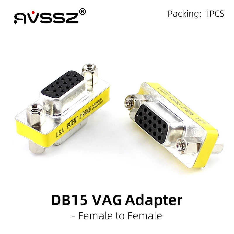 Штырьковый адаптер AVSSZ DB15 DB9, Переходник VGA-VGA RS232 DB15-DB15 DB9-DB9, Мужской Женский удлинитель