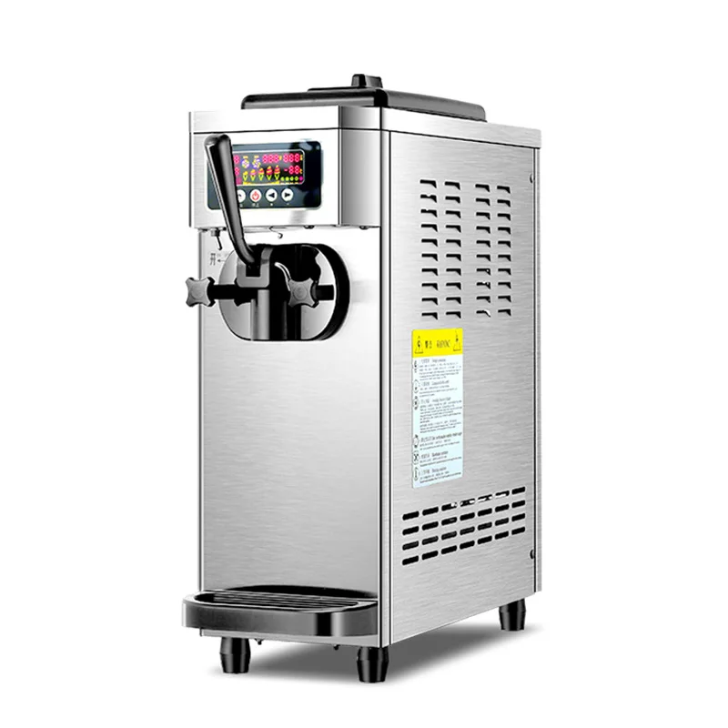 

Gongly 1450W Commercial Single Flavor Ice Cream Machine New for Restaurant Food Shop for Yogurt Milk Chocolate Water