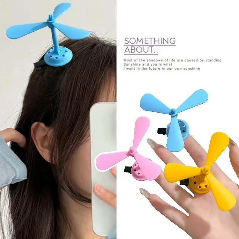 Cute Creative Bamboo Dragonfly Hair Hoop Windmill Card Fashion Funny Kawaii Children's Gift Hair Accessory Personality Versatile