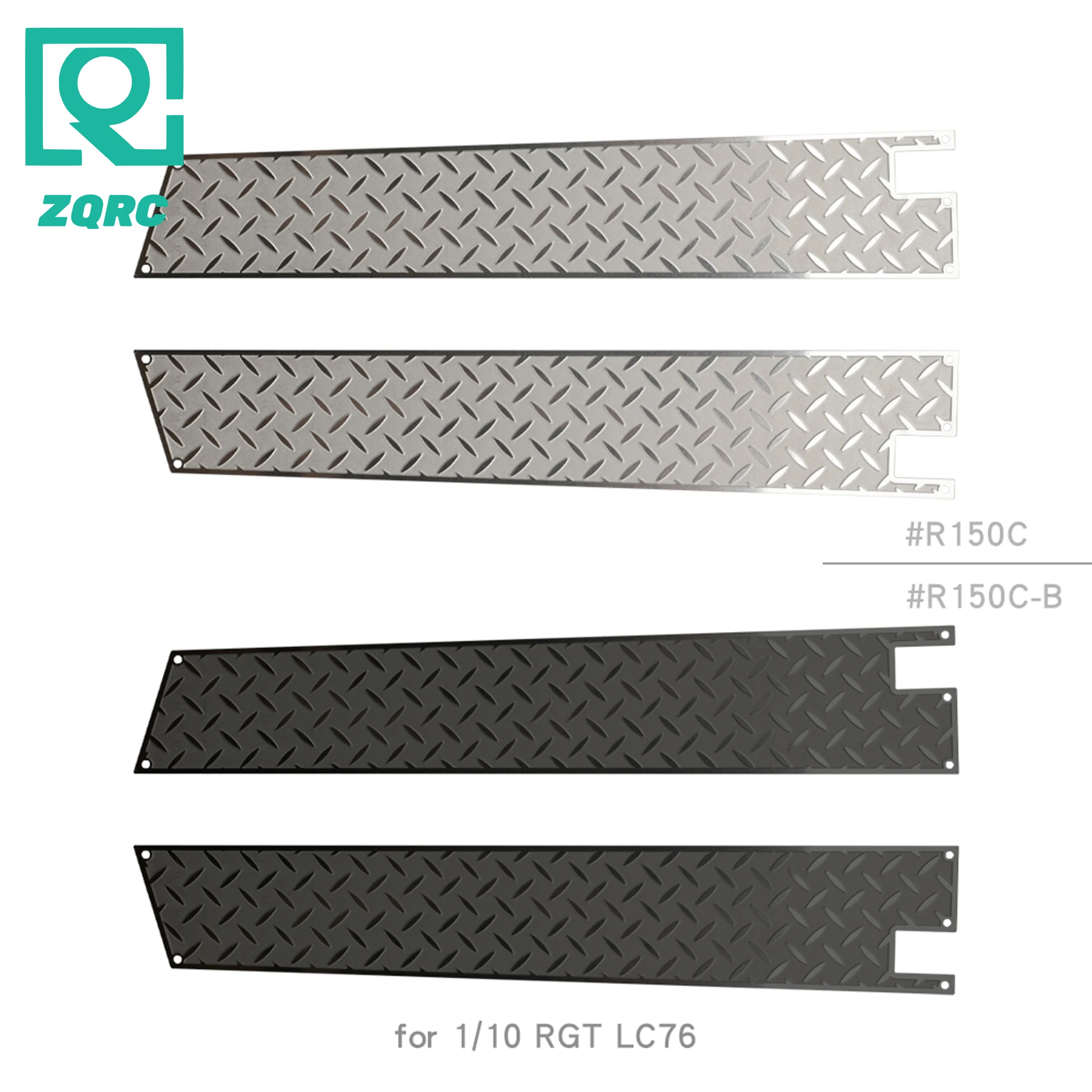 

for 1/10 RGT LC76 hood metal anti-slip plate modification Stainless steel protective plate