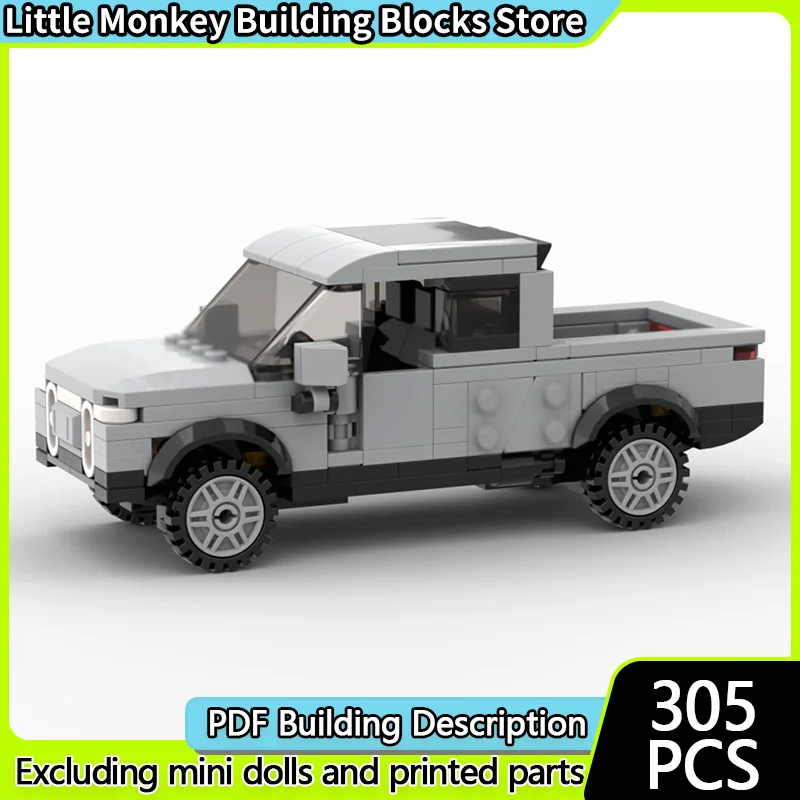 

Speed Racing Car Model MOC Building Bricks R1T Electric Truck Modular Technology Children Holiday Gifts Assemble Toys Suit