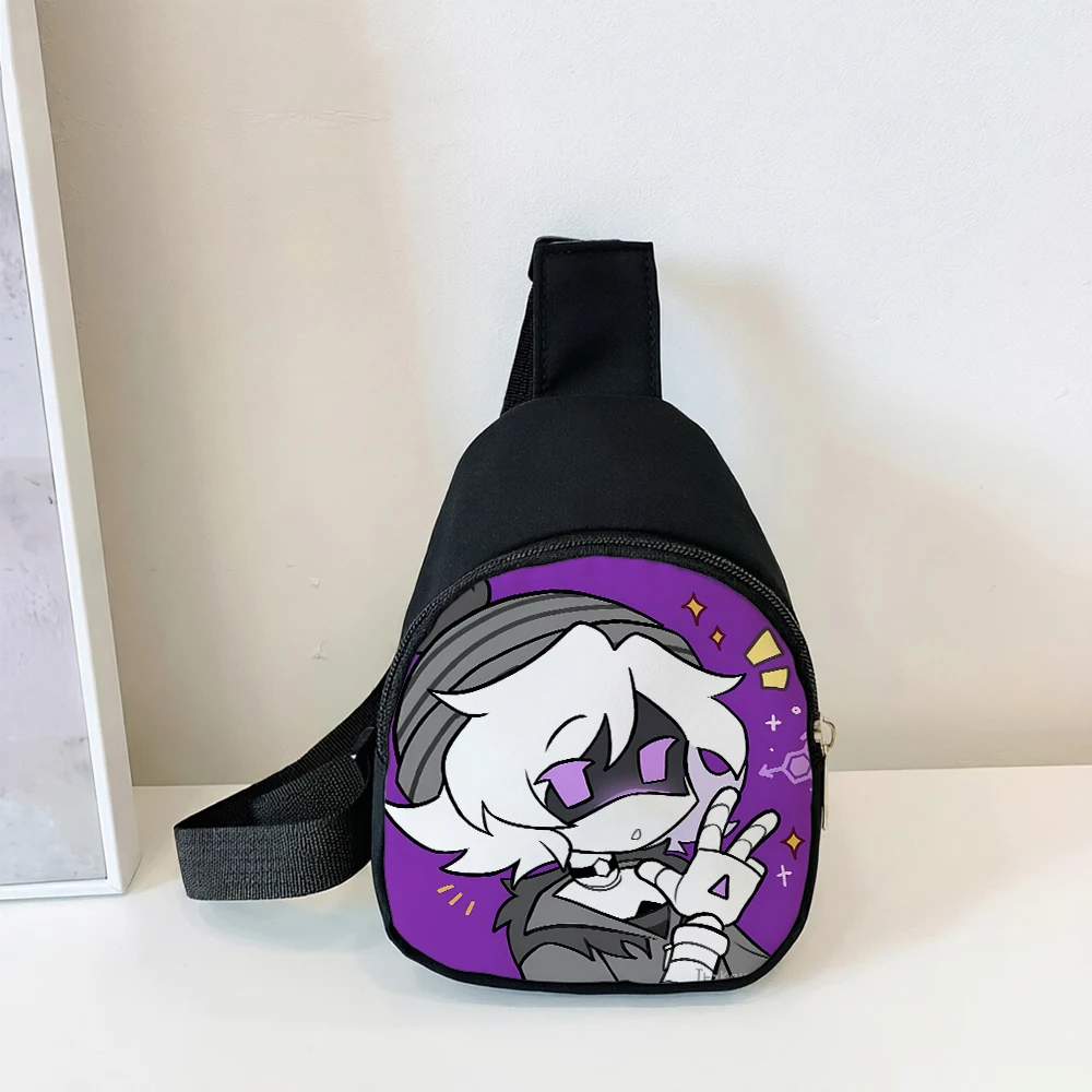Cartoon Anime Murder Drone Print Crossbody Bag for Kindergarten Primary School Student Shoulder Handbag Portable Chest Bags Gift