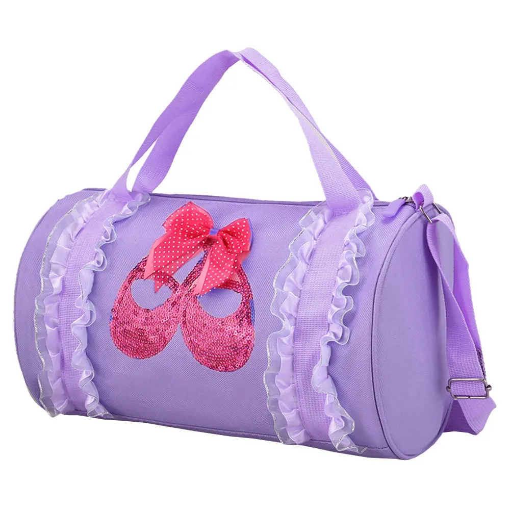 

Ballet Dance Bag For Girls Large Capacity Adjustable Strap Smooth Zipper Cross-Body Storage Pouch -Shoulder