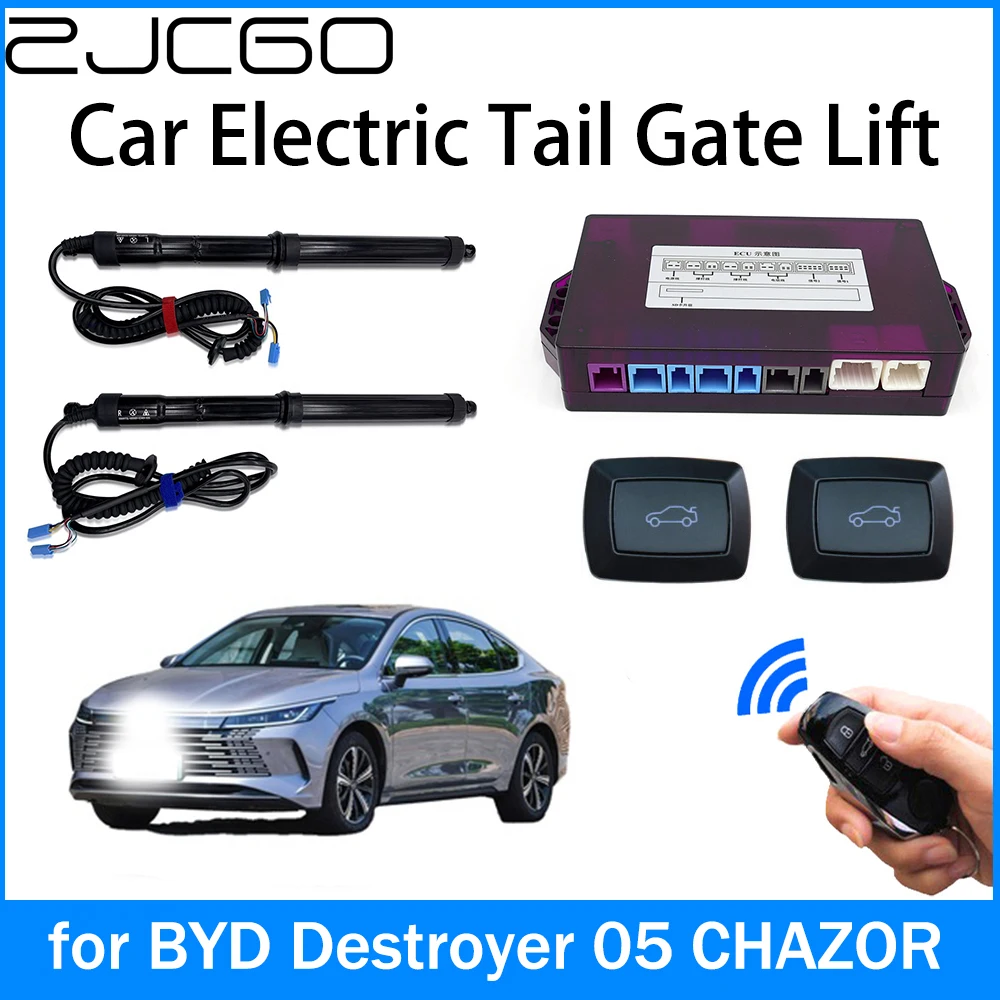 

ZJCGO Car Power Trunk Electric Suction Tailgate Intelligent Tail Gate Lift Strut for BYD Destroyer 05 CHAZOR 2022 2023 2024