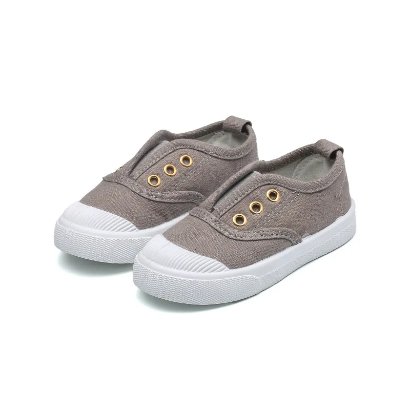 Children Canvas Shoes 2024 Four Seasons Versatile Soft Breatheable Simple Korean Style Boys and Girls Casual Shoes Kids Fashion