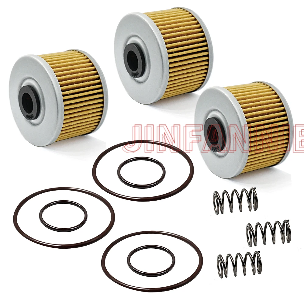 for Kawasaki KLX110 2002-2025 KX250F 2005-2015 2016 2017 2018 2019 2020 3 Packs Oil Filters Kit & O-Rings