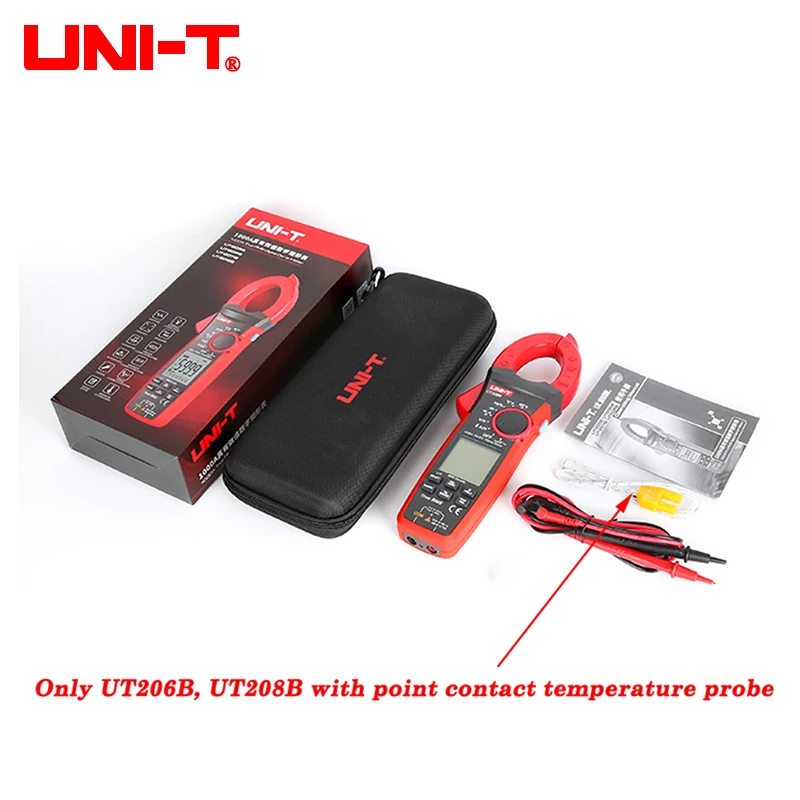 UNI-T UT206B Digital Clamp Meter DC/AC Strom 6000 Zählt Multimeter Amperemeter Spannung Tester Auto Amp Hz Kapazität NCV ohm Test