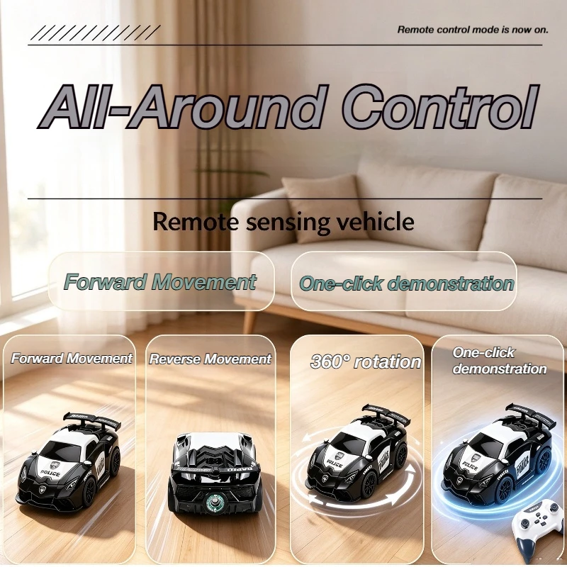 Mini RC Remote Control Car  Induction Follow Spray Drift Rechargeable Wireless Toy Car Boys Birthday Gift