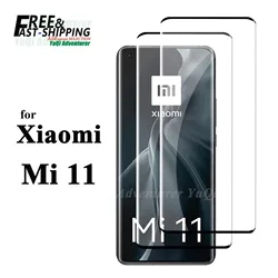 3D Screen Protector For Xiaomi Mi 11 Curve Tempered Glass HD Side Full Glue Transparent 9H High Aluminum