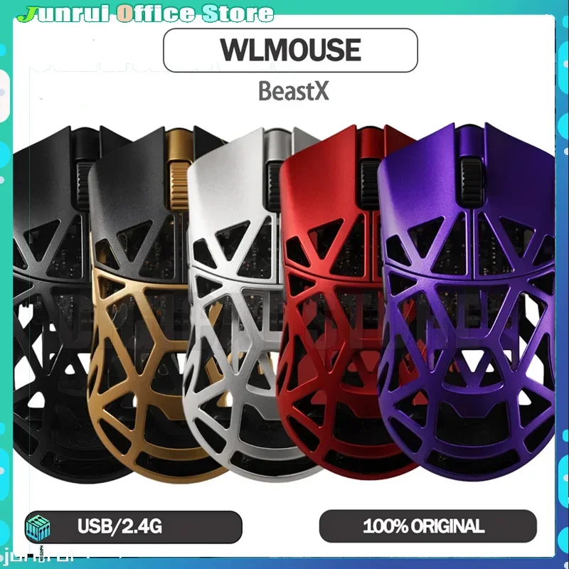 Wlmouse Beastx Gaming Mouse Wireless Lightweight Aluminum Gaming 26000dpi Rgb 2 Modes Paw3395 Gaming Mouse Low Latency