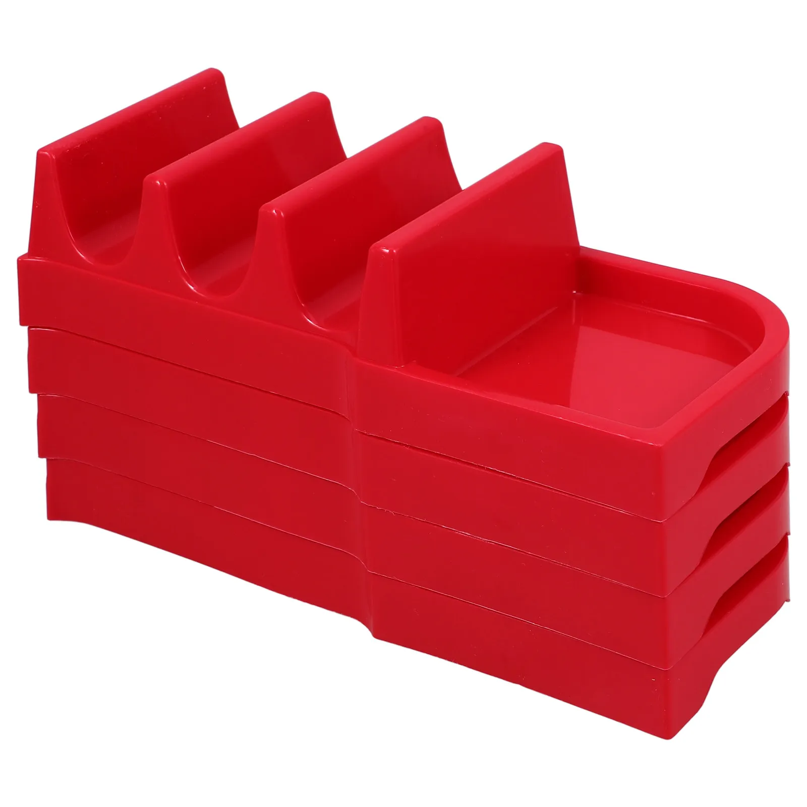 4Pcs Taco Stand Wave Design Plastic Tortilla Holder for Tacos Corn Tortillas Mini Tacos Party Tray Serving Rack Home Restaurant